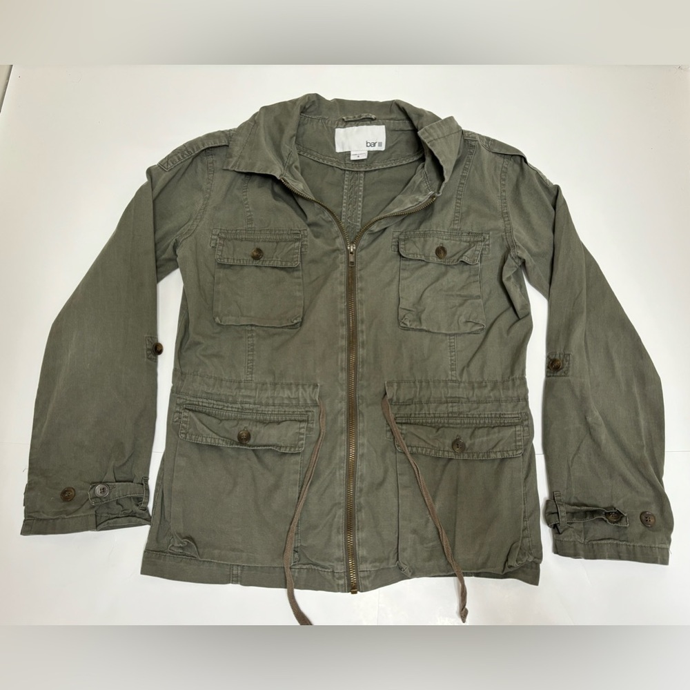Bar III army green utility jacket size Small S gorpcore‎ street wear - Picture 6 of 16